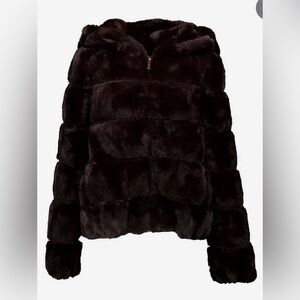 BCBGMaxAzria Rich Chocolate Teddy Jacket